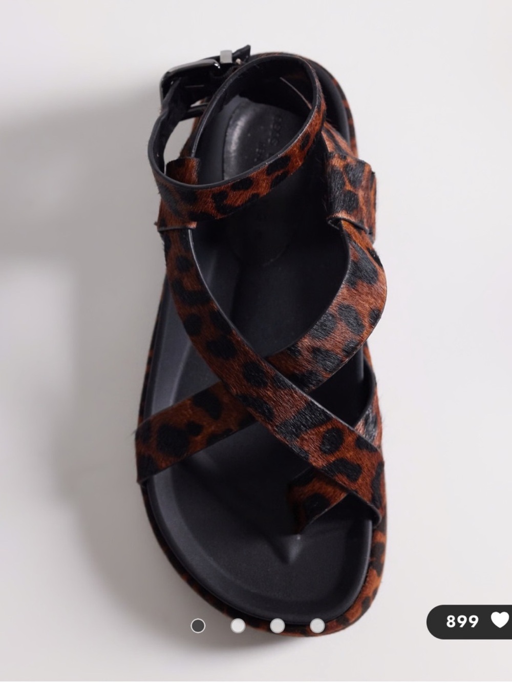 New ASOS leopard wrap sandals